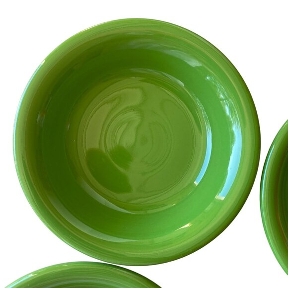 Fiestaware Shamrock Green dessert berry bowls Discontinued 5.25" - Picture 3 of 6